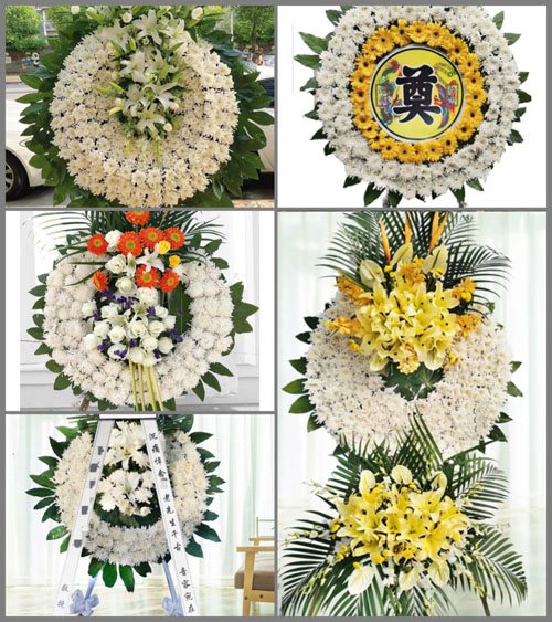 湖北孝感市大悟县吕王镇徐湾村花圈速递